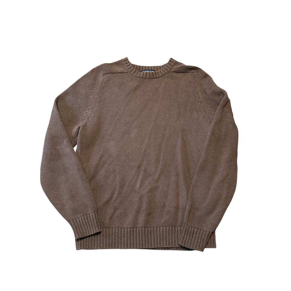 Lands' End Men's Crewneck Sweater - Brown